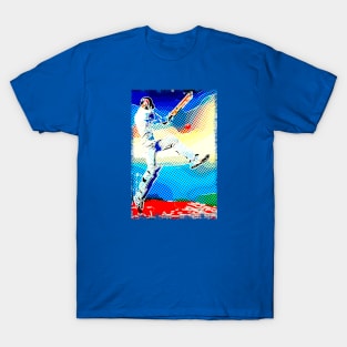 World Cup Cricket Batsman Comic T-Shirt